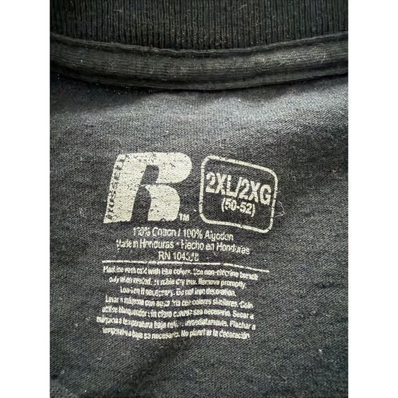 Men's Russell 2XL Black Georgia Bulldogs Crew Neck Short Casual Sleeve T-Shirt - Picture 8 of 10